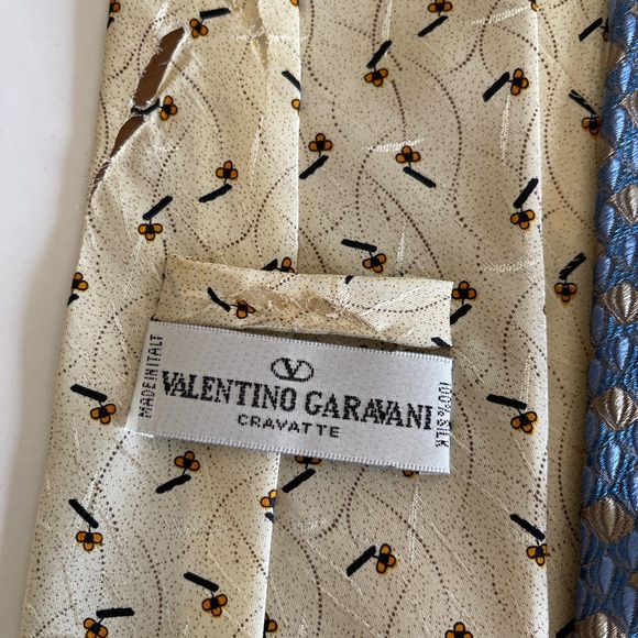 Bulk-4-Vintage Designer Ties.  Dior, Valentino, Bolgheri, Johnny Carson! - Picture 10 of 10